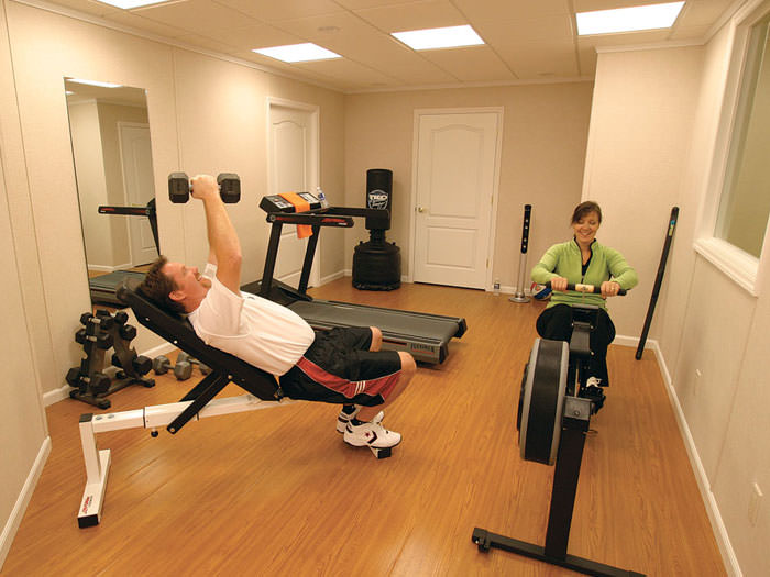Wood Laminate Basement Floor Finishing in Corner Brook, Conception Bay