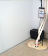 basement wall product and vapor barrier for Gander wet basements