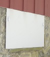 head-on view of one of our doors installed in Aquaforte for crawl spaces