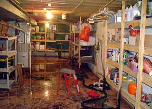 A clean, empty basement in  in Conception Bay South.